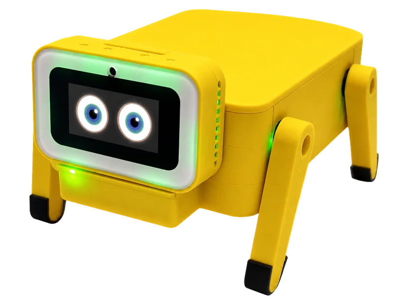 PaulBot, a fully assembled yellow robotic dog